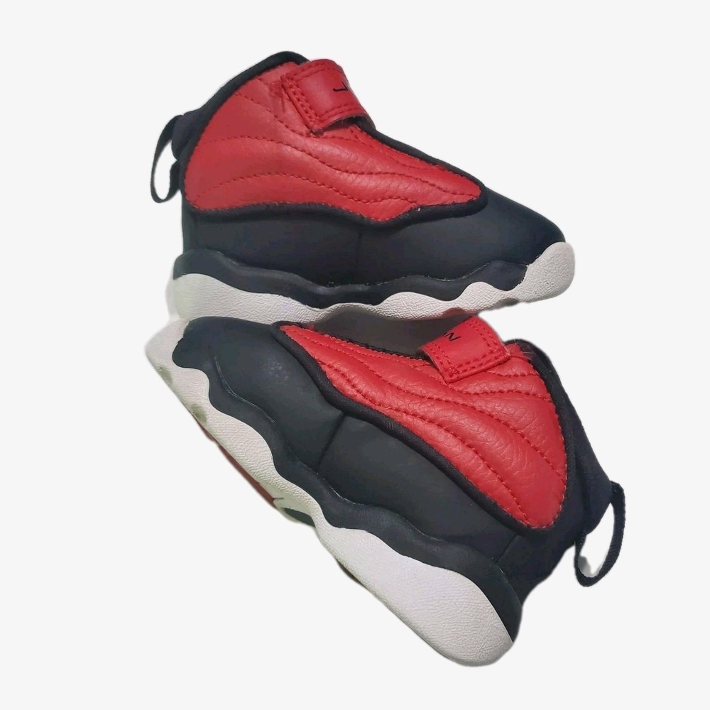 Nike Air Jordan Pro Strong BT Toddler Black‎ Red White 407486-601 Size 4C